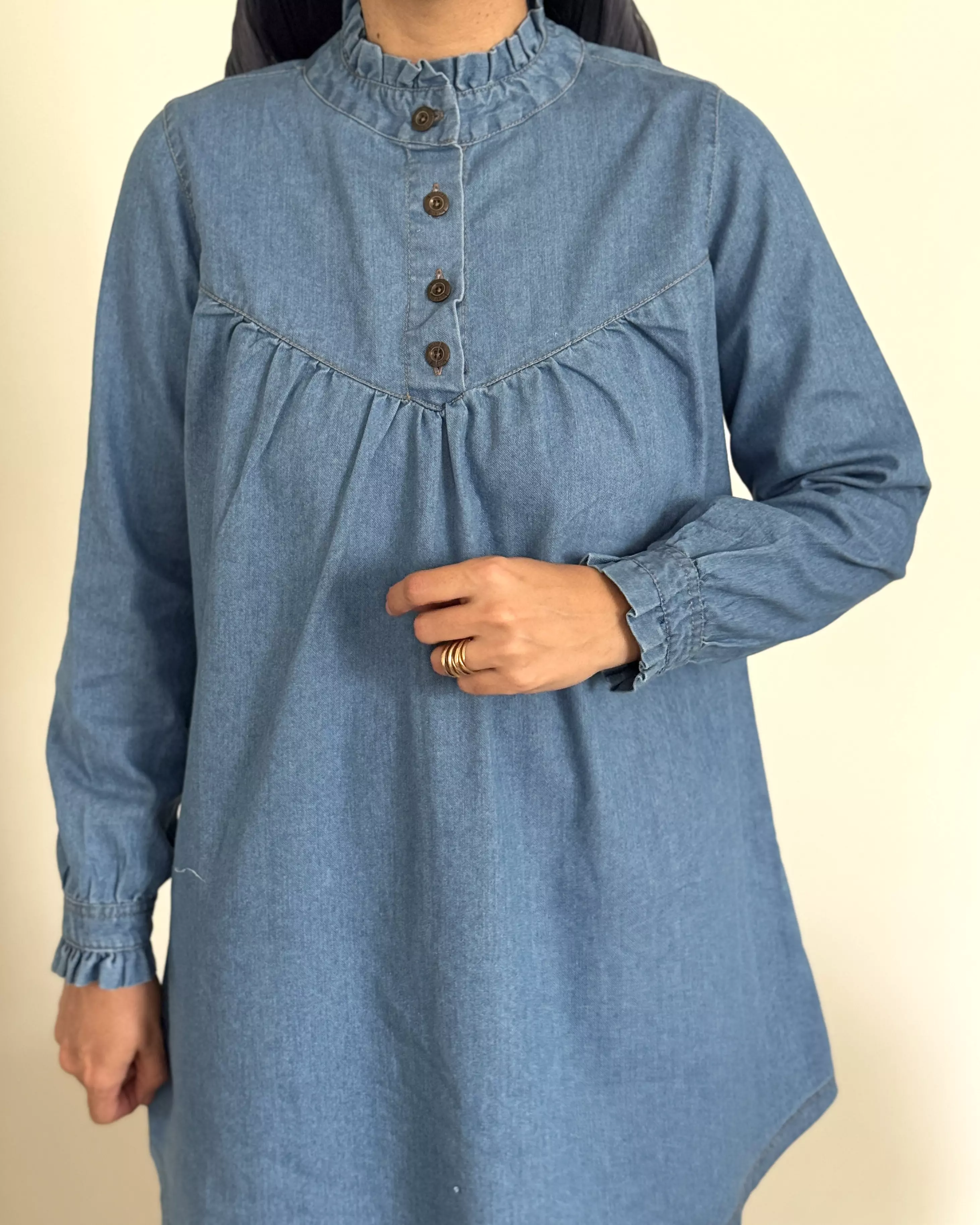 تونیک جین یقه چین